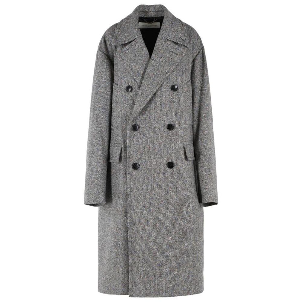 Dries Van Noten 'Rascott' Grey Wool Coat Men